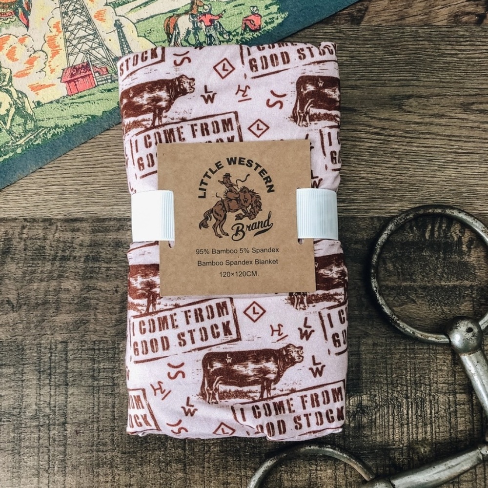 Good Stock Bamboo Swaddle Blanket and Hat